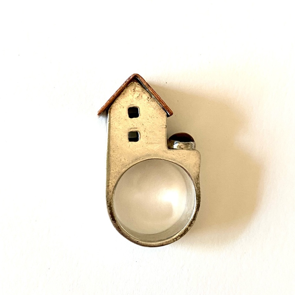 Sterling silver house ring